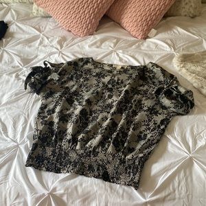 Michael kors banded waist top